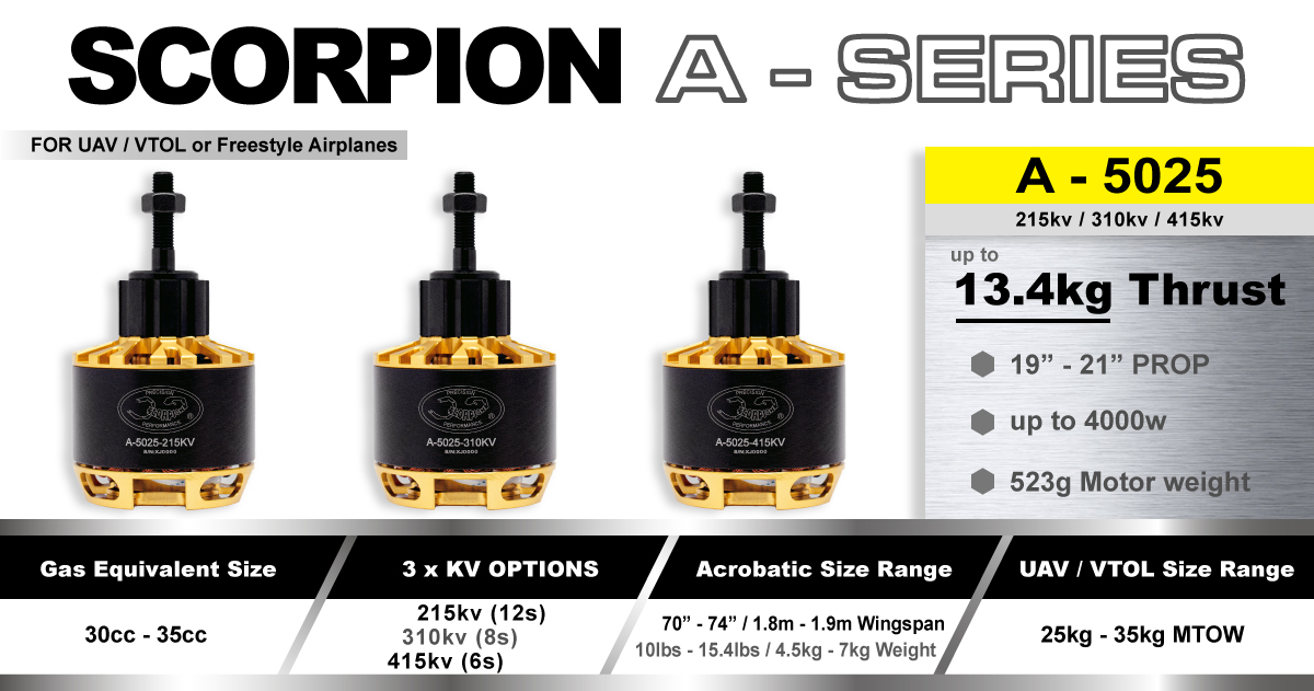Scorpion A-5025-215kv features