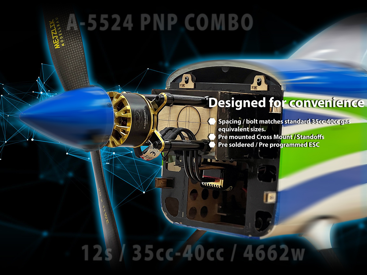Scorpion A-5524 PNP Combo (12s / 35cc-40cc / 4662w) features