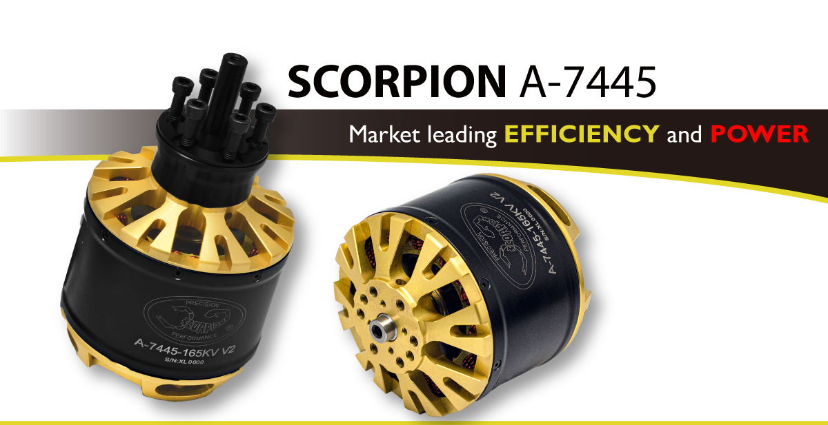 Scorpion A-7445-165kv (V2) features
