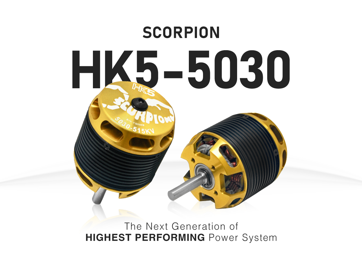 Scorpion HK5-5030-515kv (8 x 34mm shaft) features