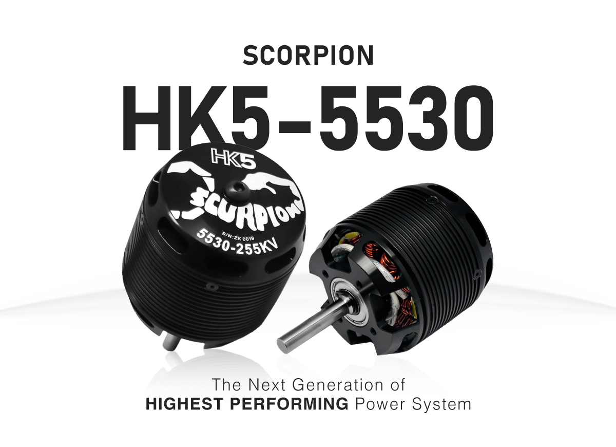 Scorpion HK5-5530-255kv 8x40 shaft features