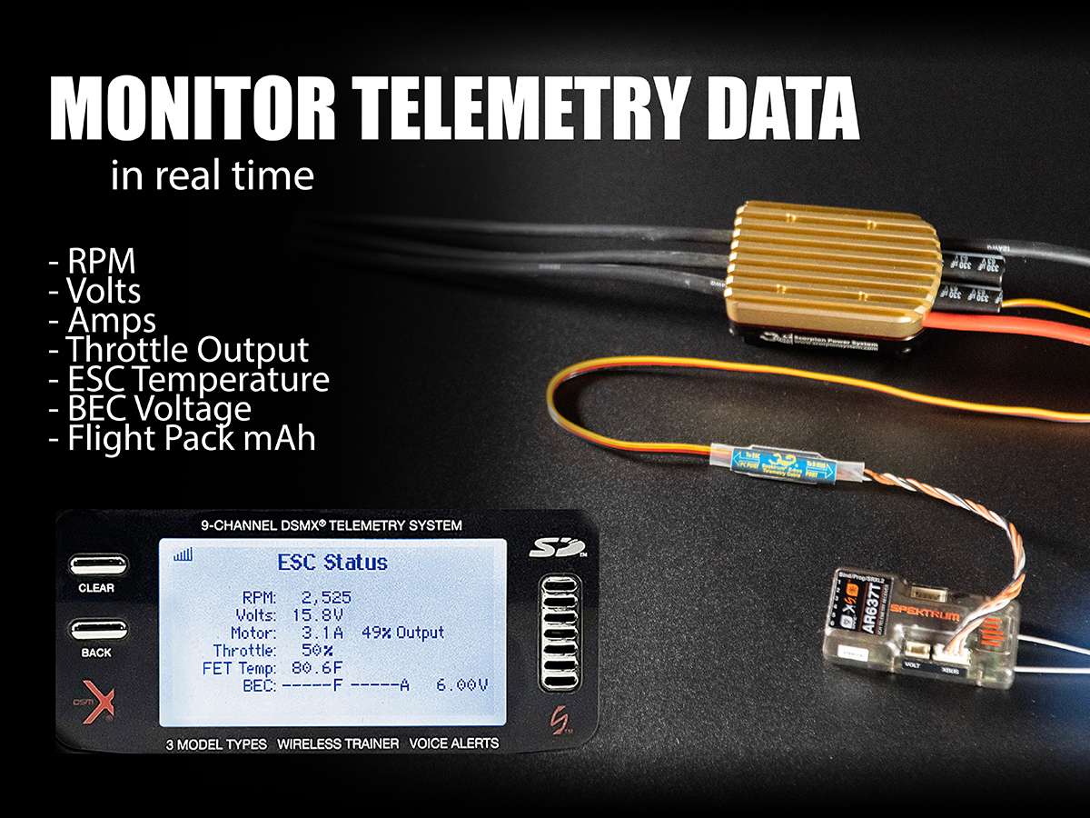 Scorpion Spektrum® X-Bus Telemetry Cable features