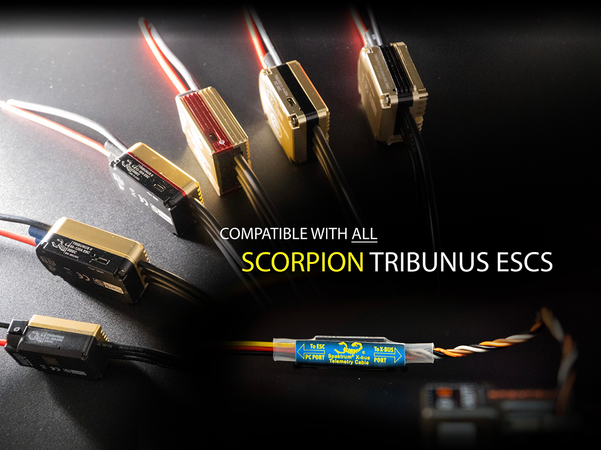 Scorpion Spektrum® X-Bus Telemetry Cable features