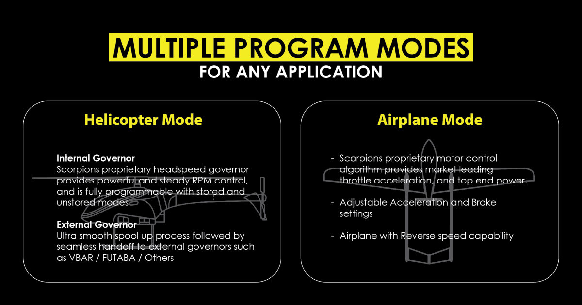 Scorpion Tribunus III 08-120A ESC SBEC features