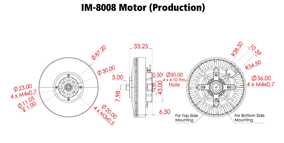 Scorpion IM-8008C-100kv Full Dimension