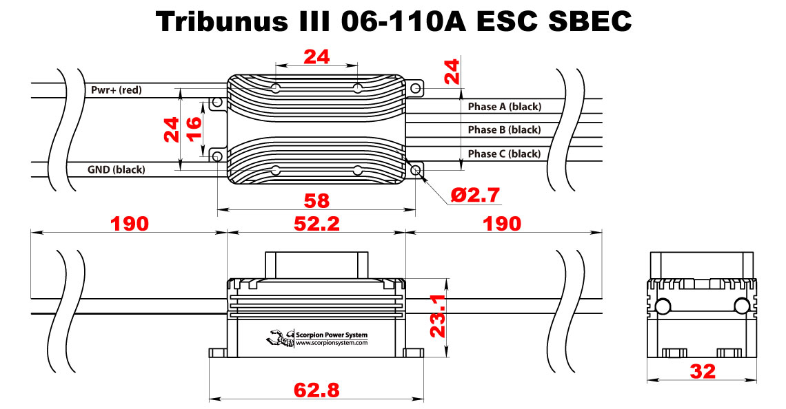 Scorpion Tribunus III 06-110 ESC SBEC Full Dimension